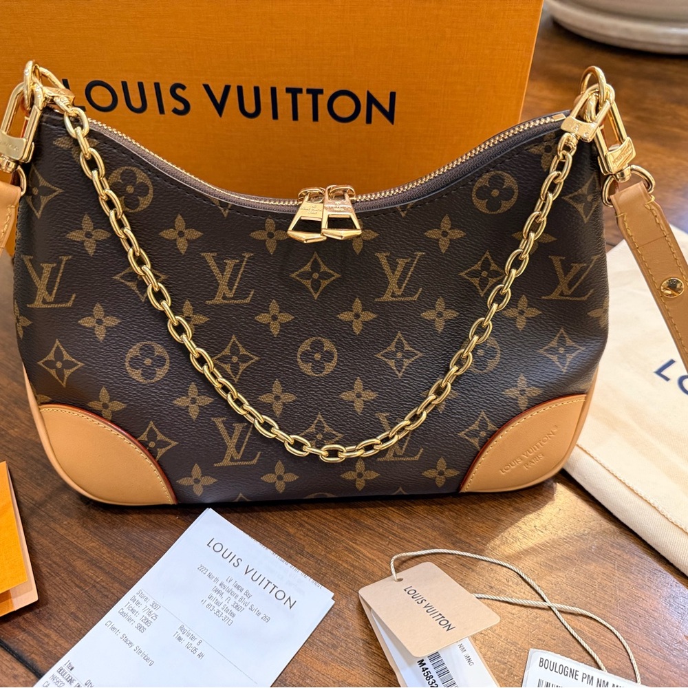 Louis Vuitton Boulogne PM Monogram Shoulder Bag – Like New Condition